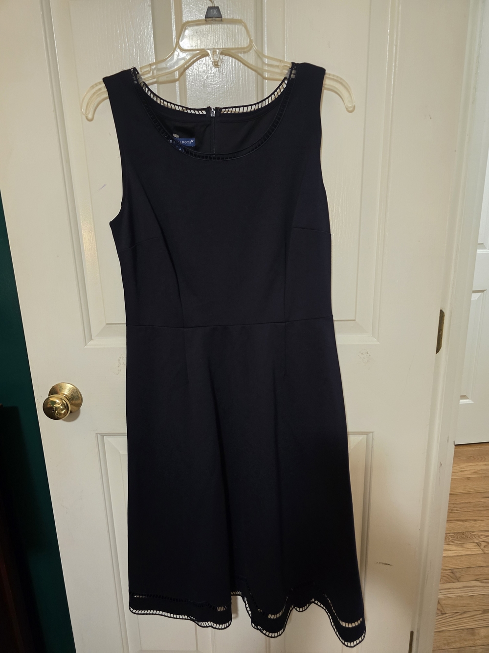 Classic Navy Sleeveless Fit & Flare Dress